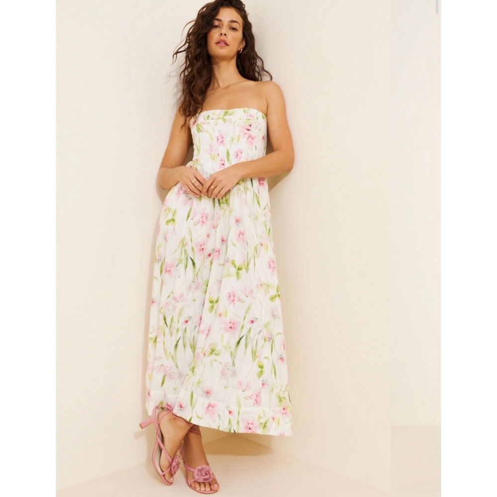 Bardot Lola Corset Midi Dress Size 6